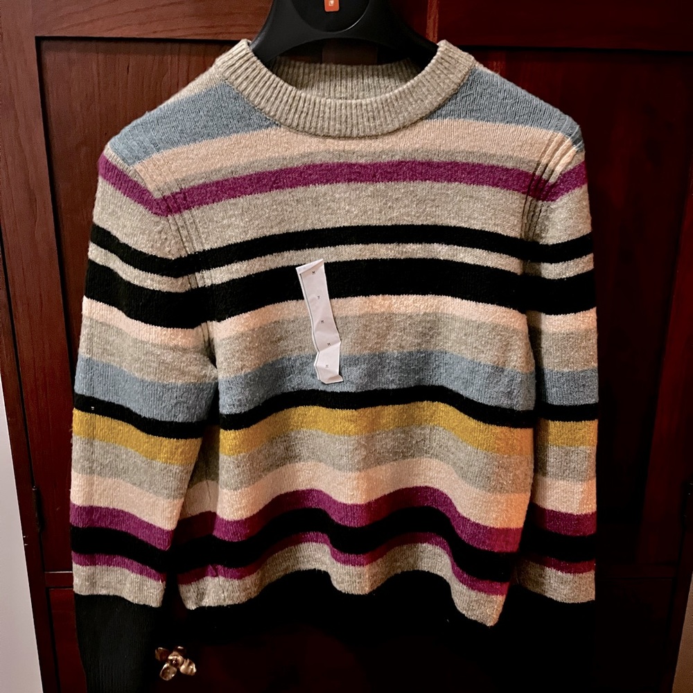 Multi color, stripped sweater from Target. Never worn.